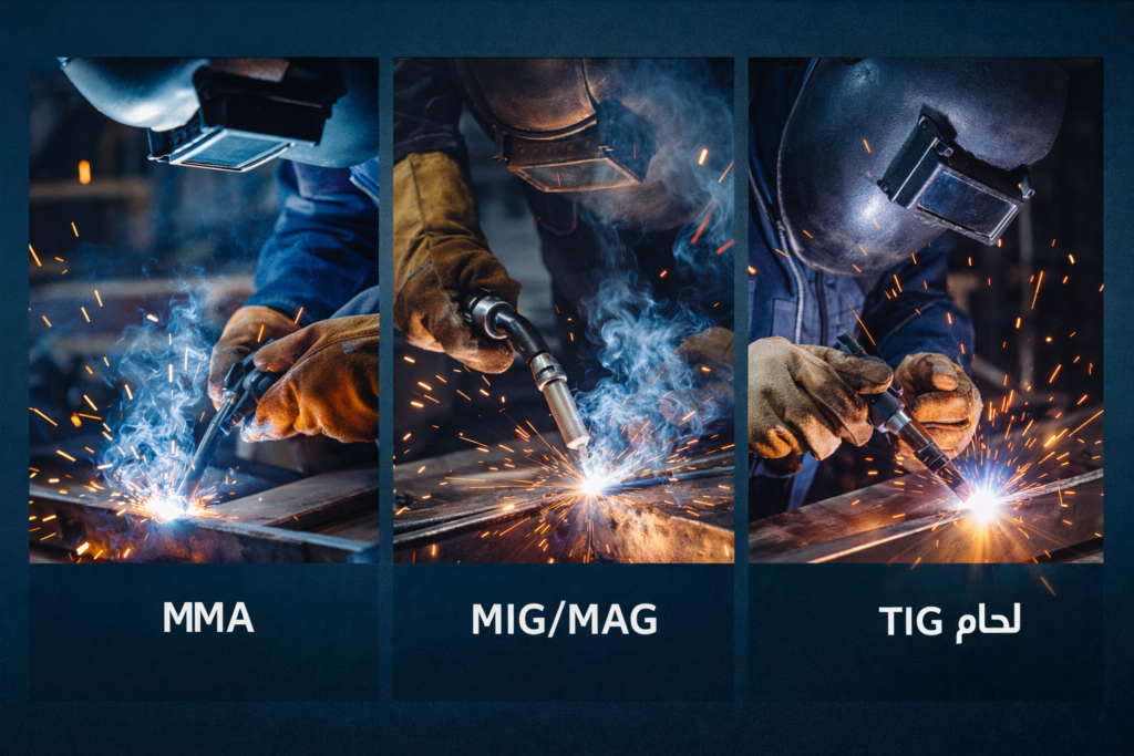 افهم الأنواع الرئيسية للحام