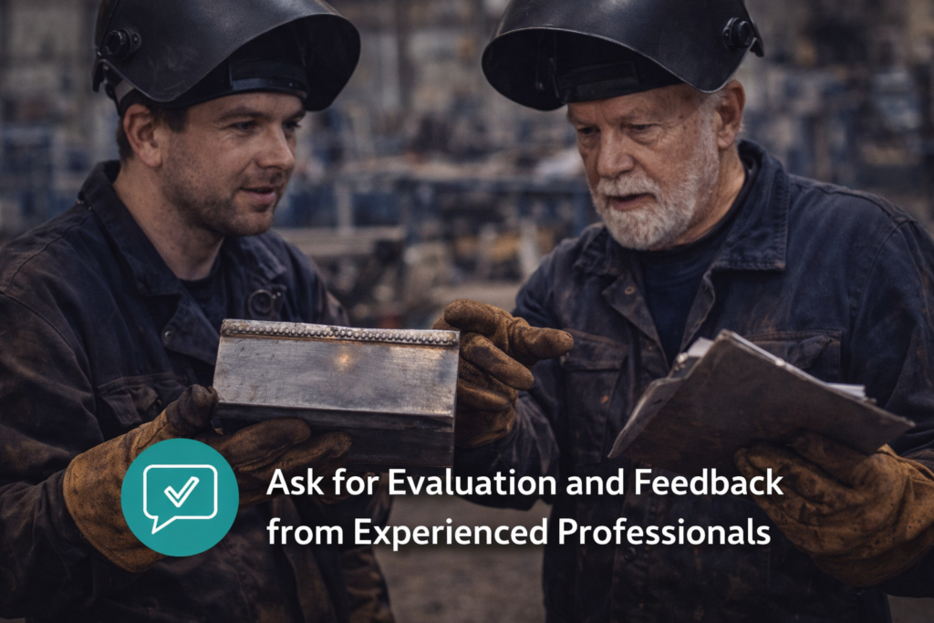 اطلب تقييم وتغذية راجعة من ذوي الخبرة